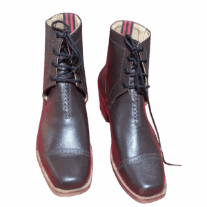 Zapato de huaso de trabajo cuero engrasado