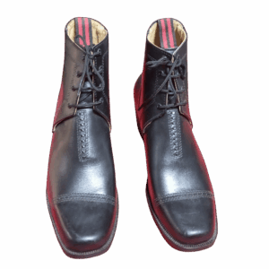 Zapato de huaso juvenil de cuero negro