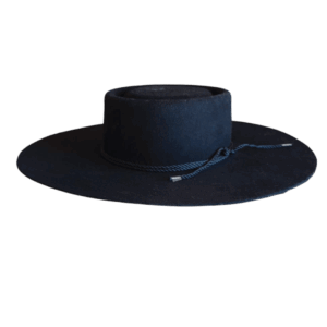 Sombrero chileno de fieltro  color negro